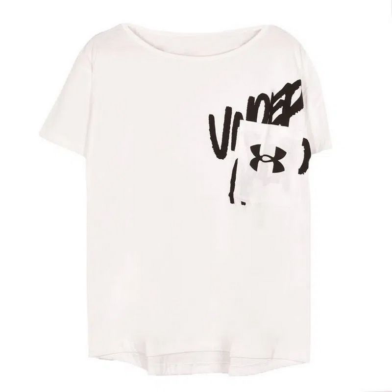 Remera Under Armour Live Overszed Gp Wm Tee Arg-Wh de Mujer