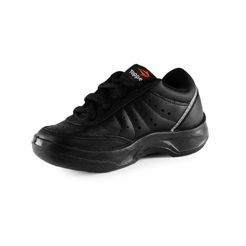 Zapatillas Topper Cuero X Forcer Niño Urbanas Original Negras