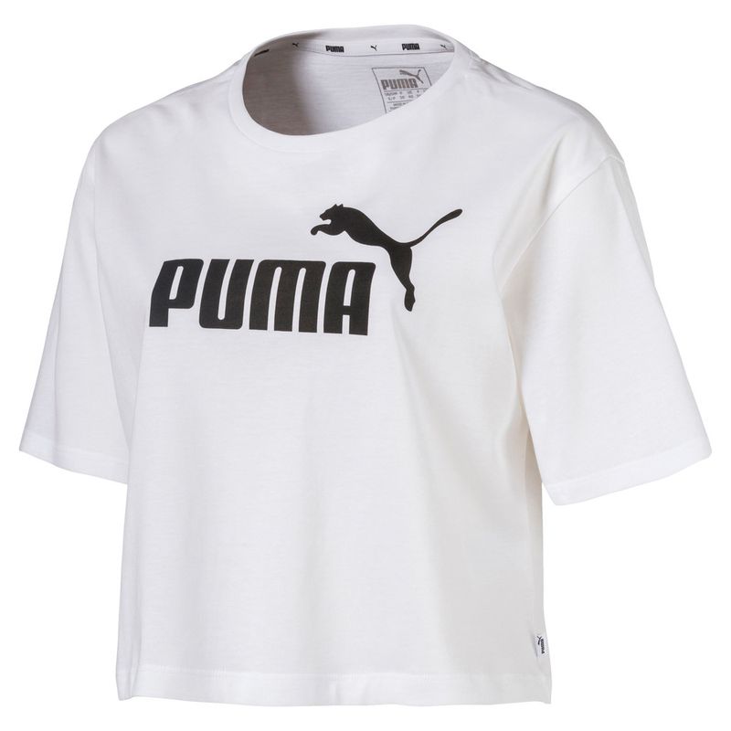 Remera Puma Ess Cropped Logo Tee de Mujer