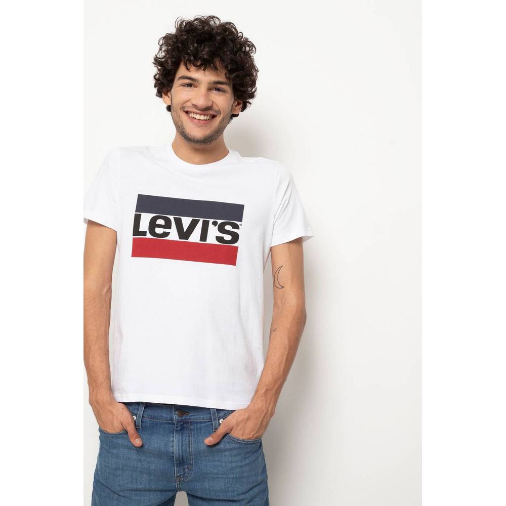 Levis Rem Sportswear Logo Grph Wht de -