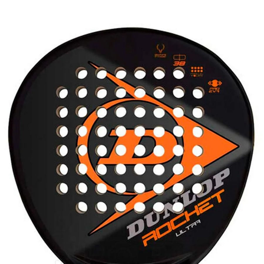 DUNLOP Rocket Ultra Racchetta Da Padel - Unisex Adulti, Forma Rotonda, Peso 365g, Bilanciamento Medio, Per Giocatori Di Tutti I Livelli