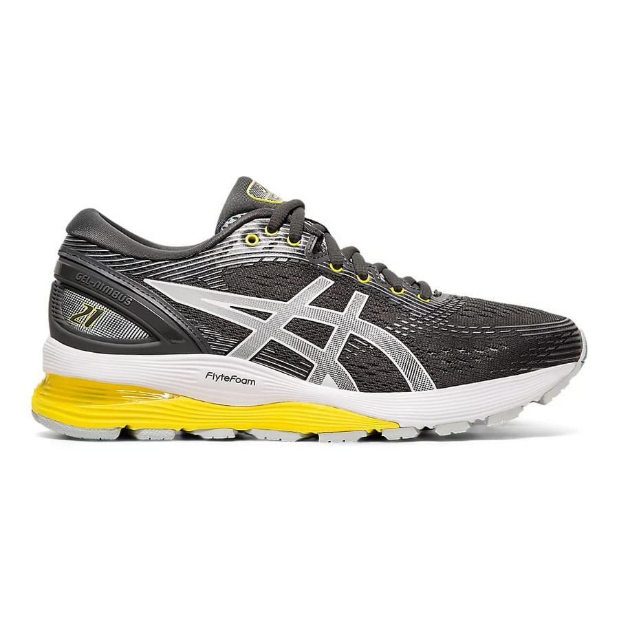 Asics gel nimbus 21 2025 women's shoes black/dark grey